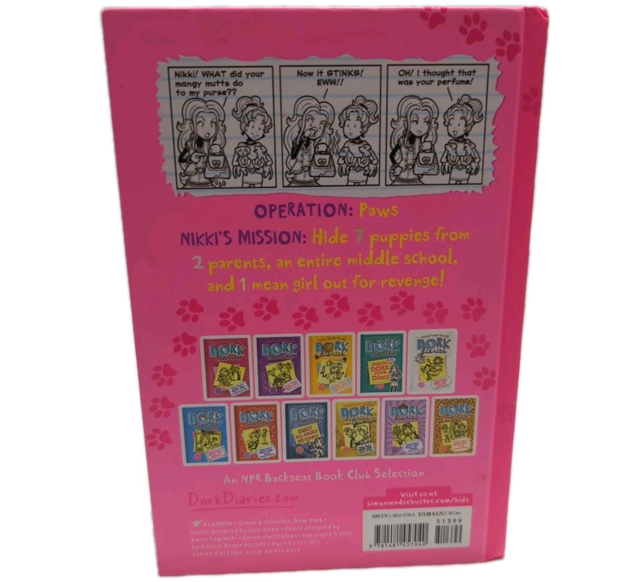 Dork Diaries By Rachel Renee Russell Hardcover Book Lot Of 11 #s 1, 4-7, 10-15