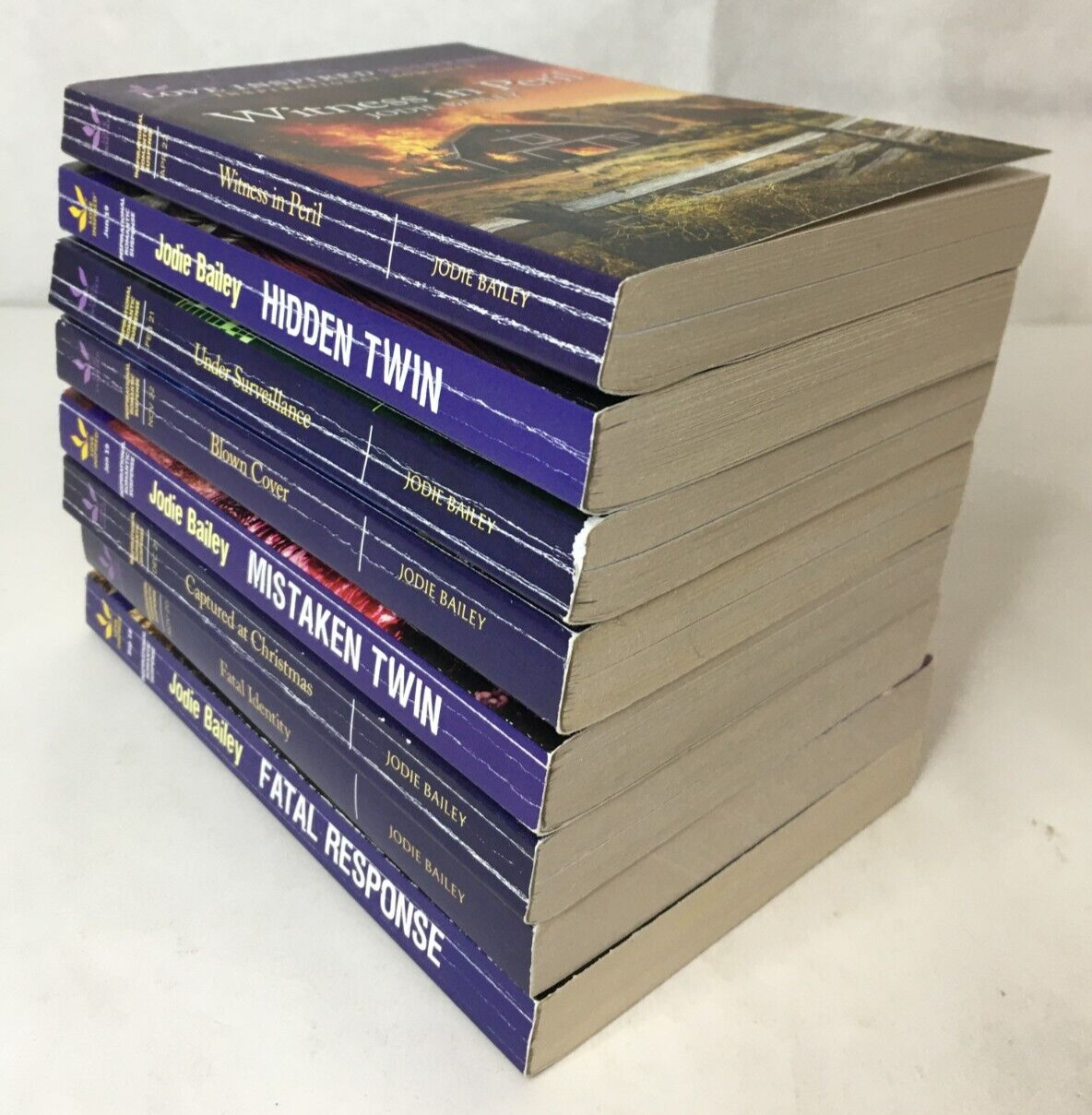 Lot of 8 Jodie Bailey Love Inspired Suspense Paperback Books – Romantic Suspense