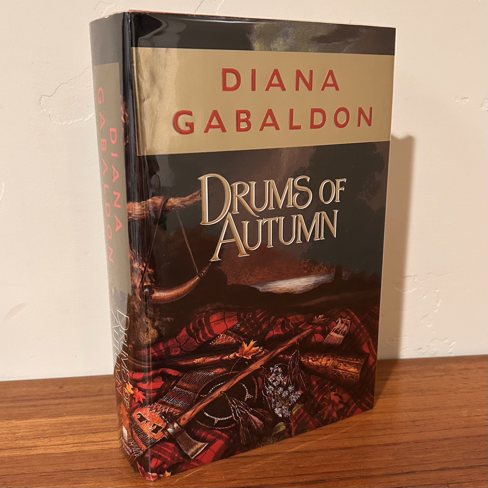 DRUMS OF AUTUMN Diana Gabaldon SIGNED Fantasy Outlander #4 HCDJ EXC