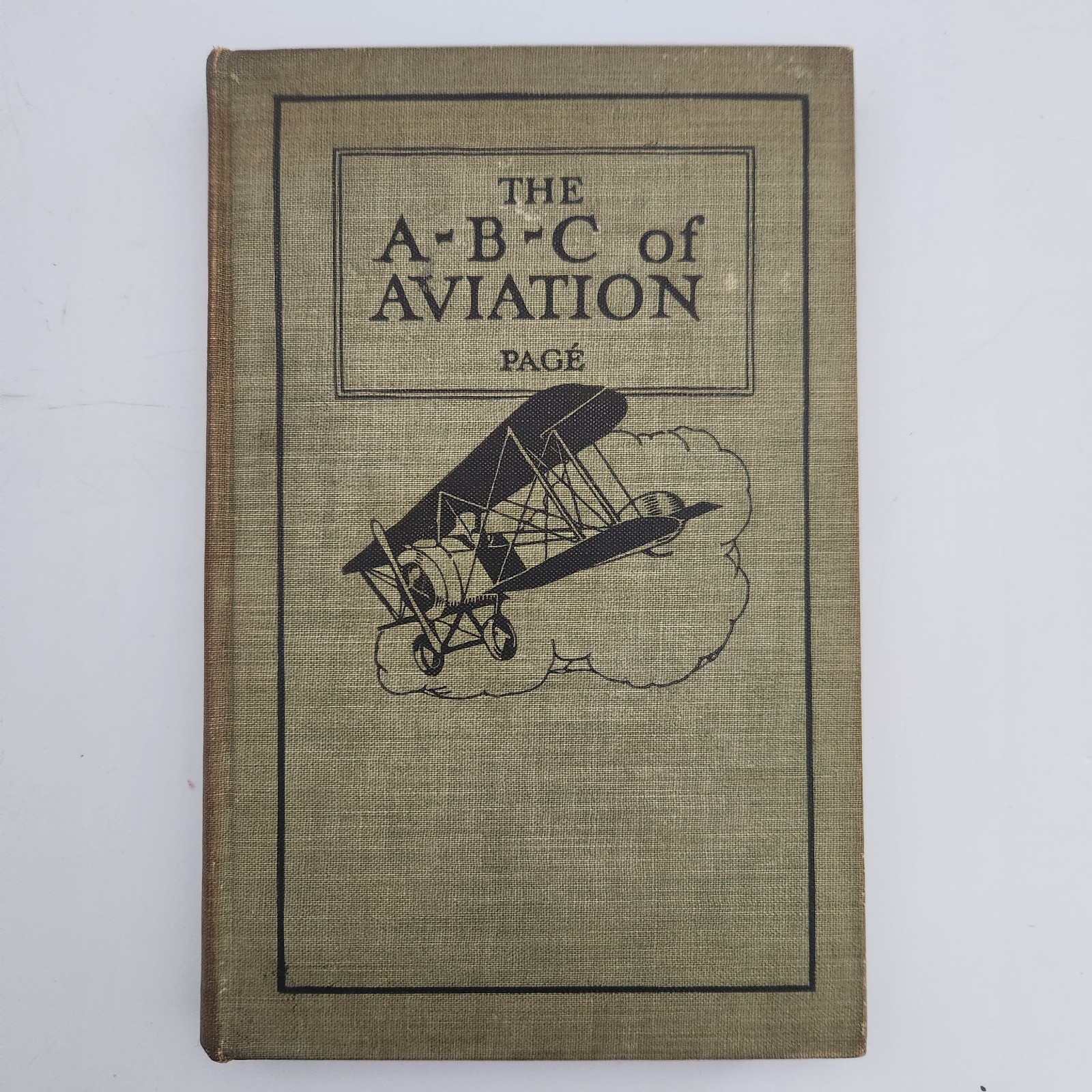 ABC of Aviation 1919 Antique Aircraft Flight Biplane Manual Page First Edition