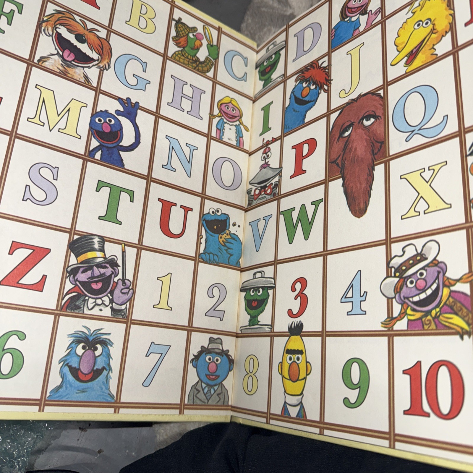 The Sesame Street Treasury Book Volume 1 Number Letters 1983 Hardcover Flaws