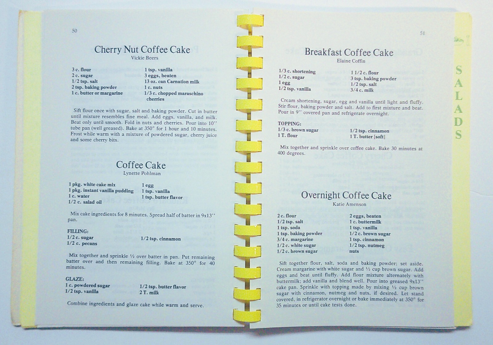 Easy and Elegant Cookbook by Cystic Fibrosis Support Assn. Ames Iowa 178 pages