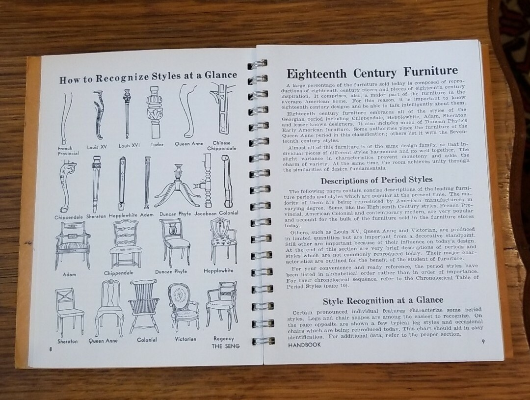1949 SENG 158 pages of Furniture Facts Handbook