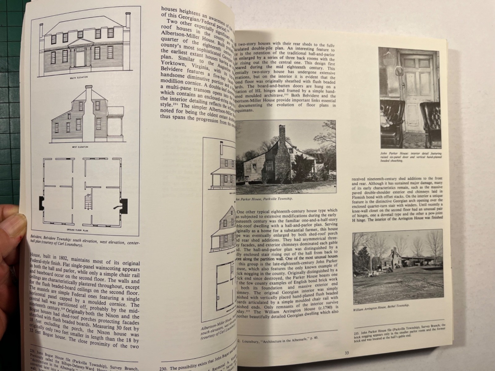‘Historic Architecture of Perquimans County’ North Carolina 1982 Softcover