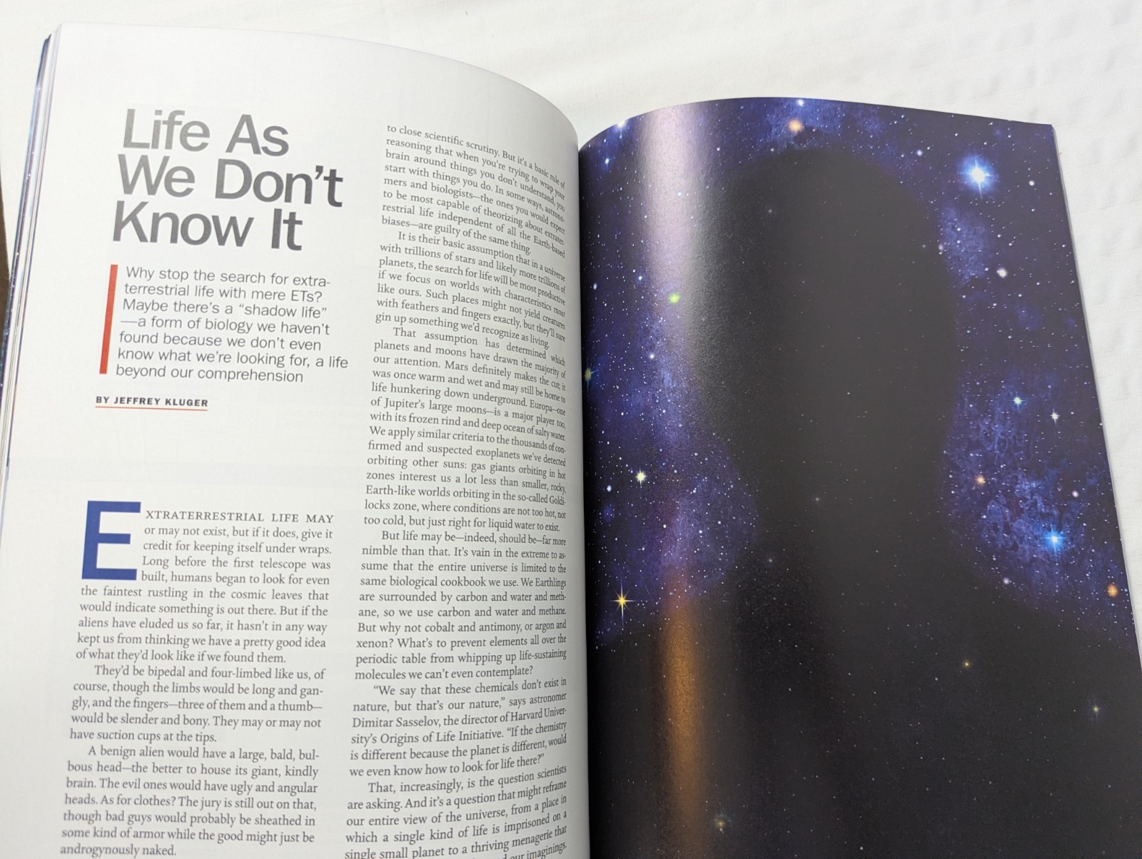 Time Magazine Search for Life in the Universe 2015 Space Aliens