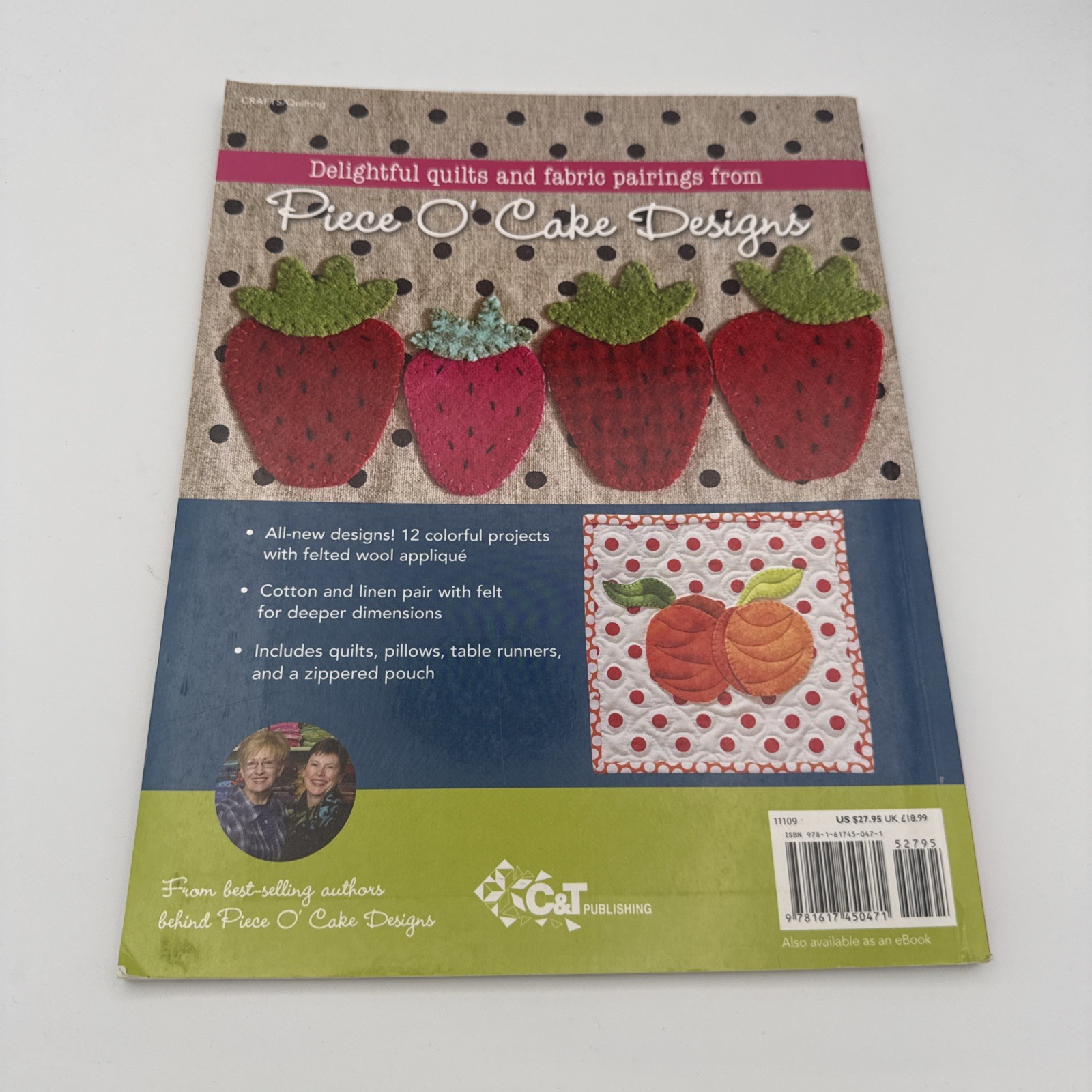 Wool Appliqué the Piece o’ Cake Way : 12 Cheerful Projects – Mix Wool with…