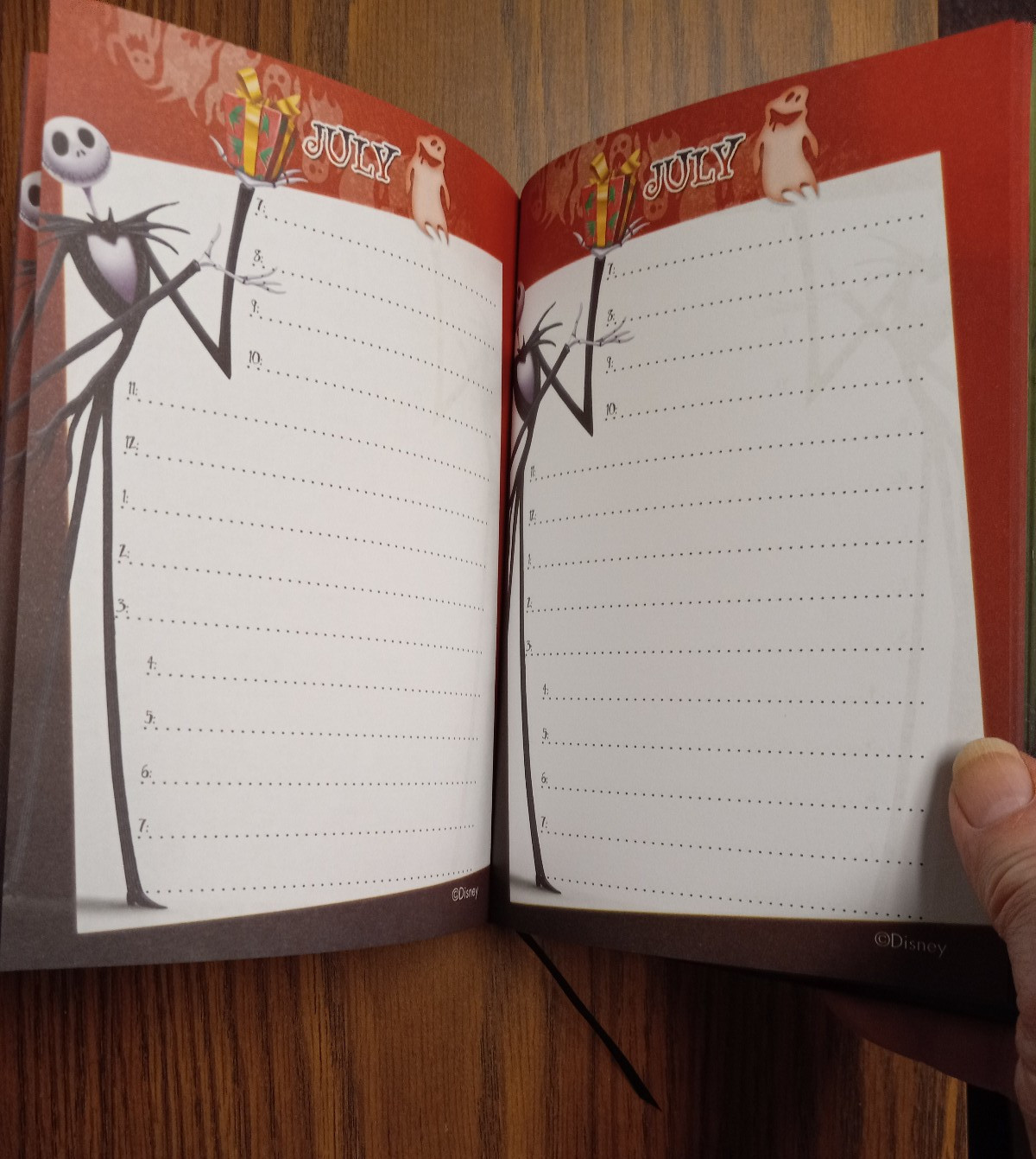 Nightmare Before Christmas Journal — 8 1/2 x 5 3/4 inches — with sticker sheet
