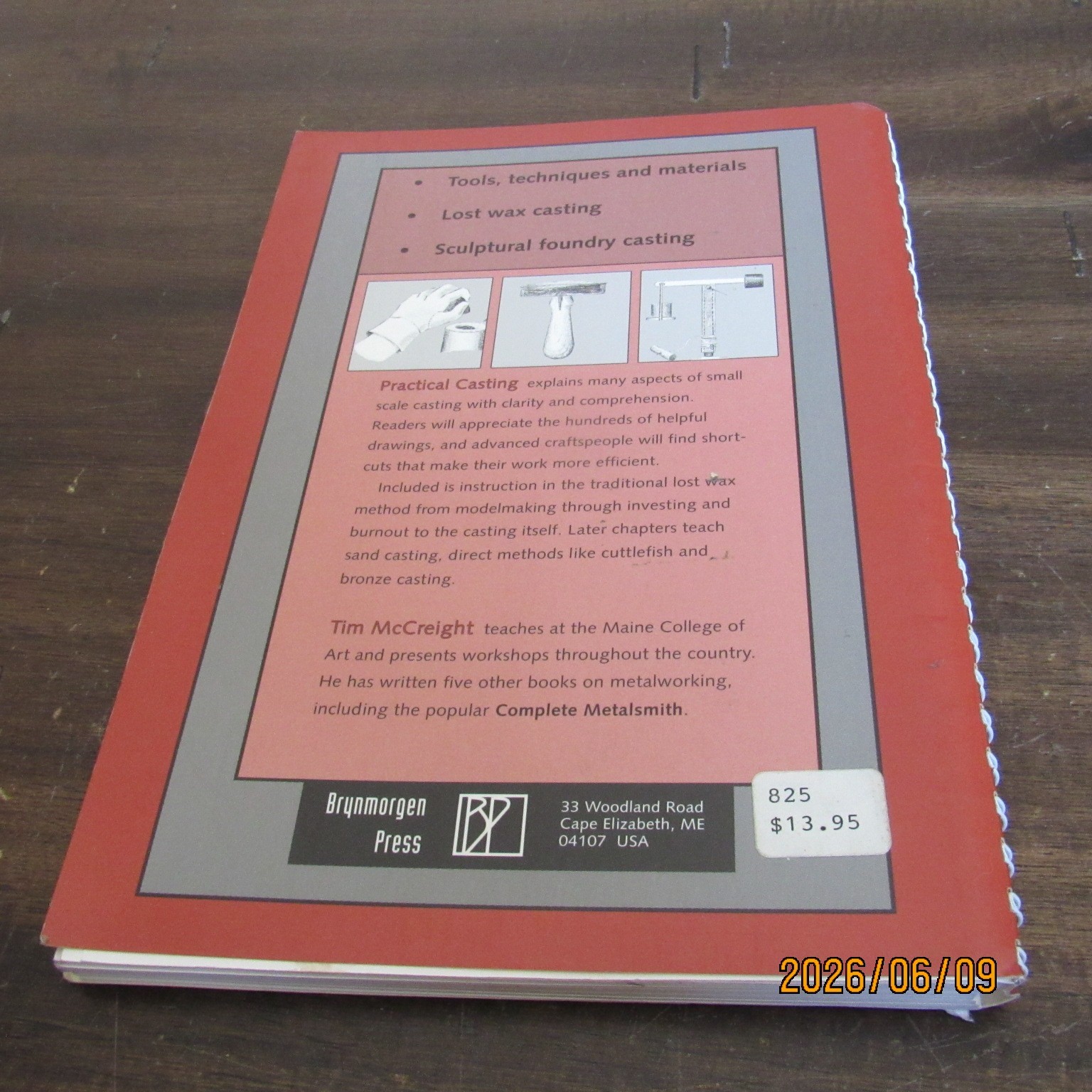 Lot 3-Secrets Green Sand Casting-Practical Manual-Tim McCreight-Metal-Chastain