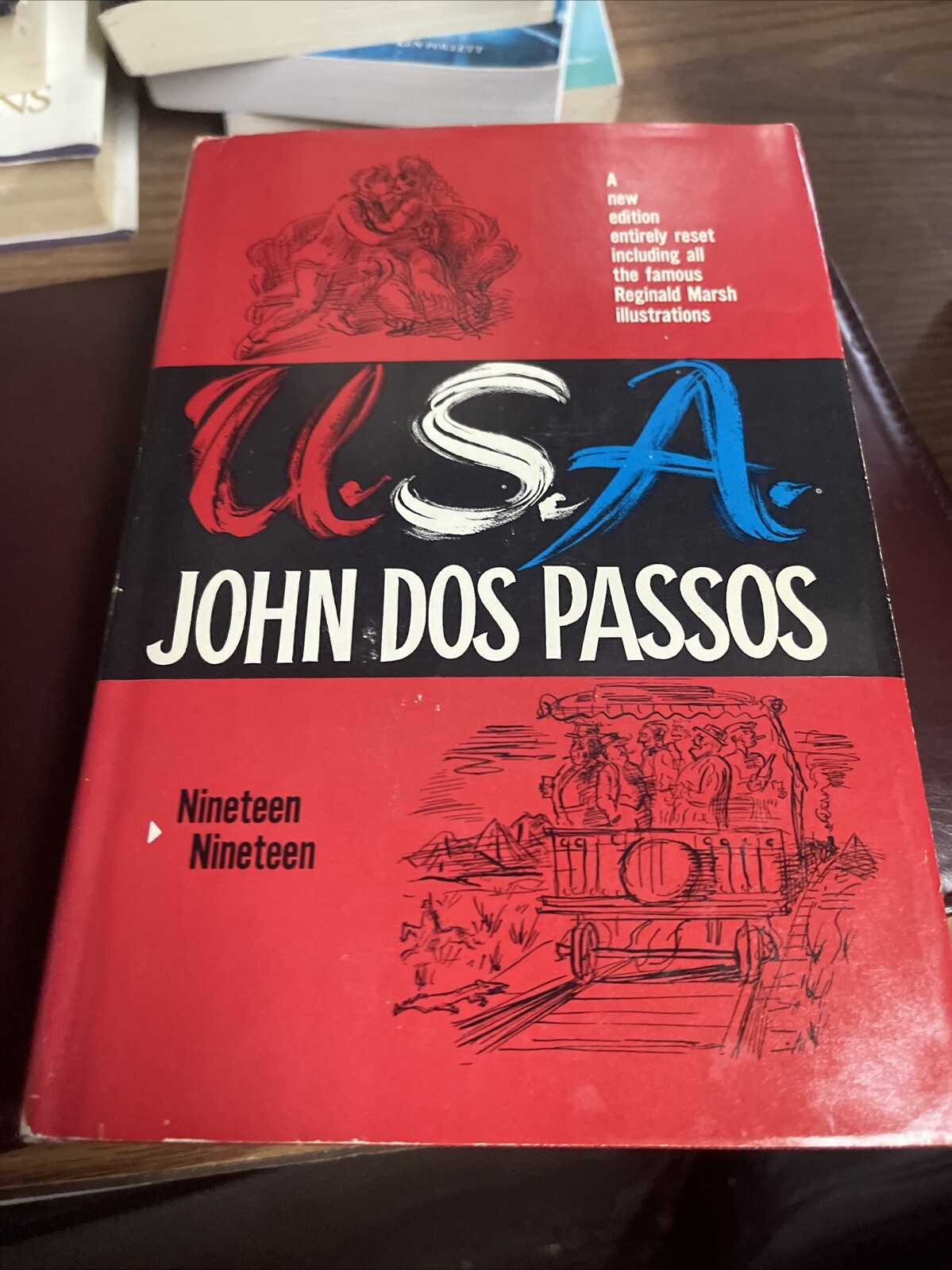 Trilogy USA; The 42nd Parallel; 1919; The Big Money by John Dos Passos 1960 HCDC