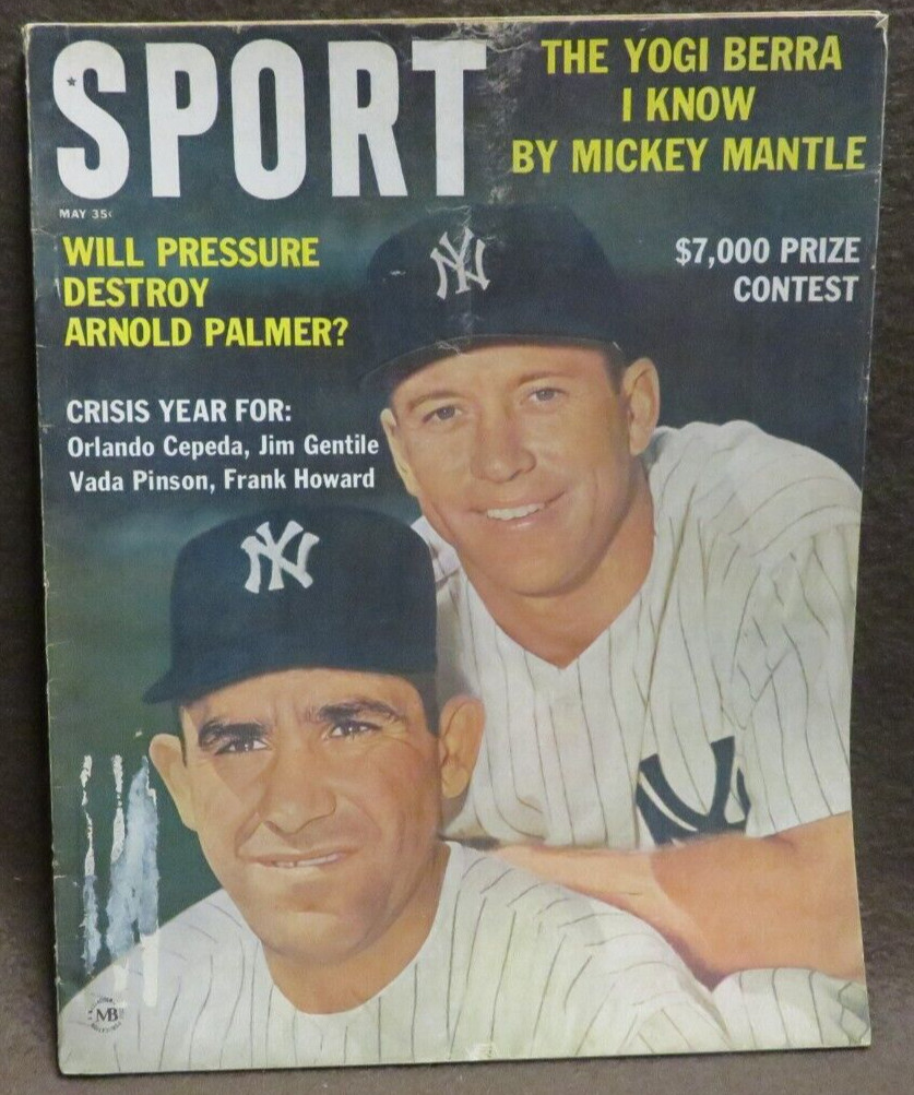 #1282 SPORT MAGAZINE MAY 1963 MICKEY MANTLE YOGI BERRA