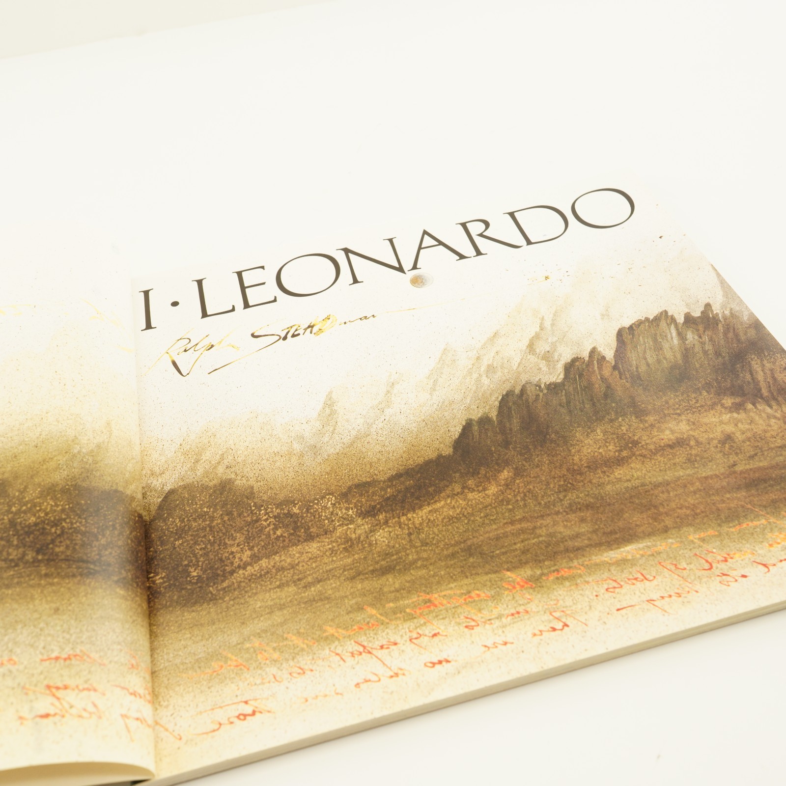 Signed Autographed I Leonardo by Ralph Steadman Softcover Book art nice