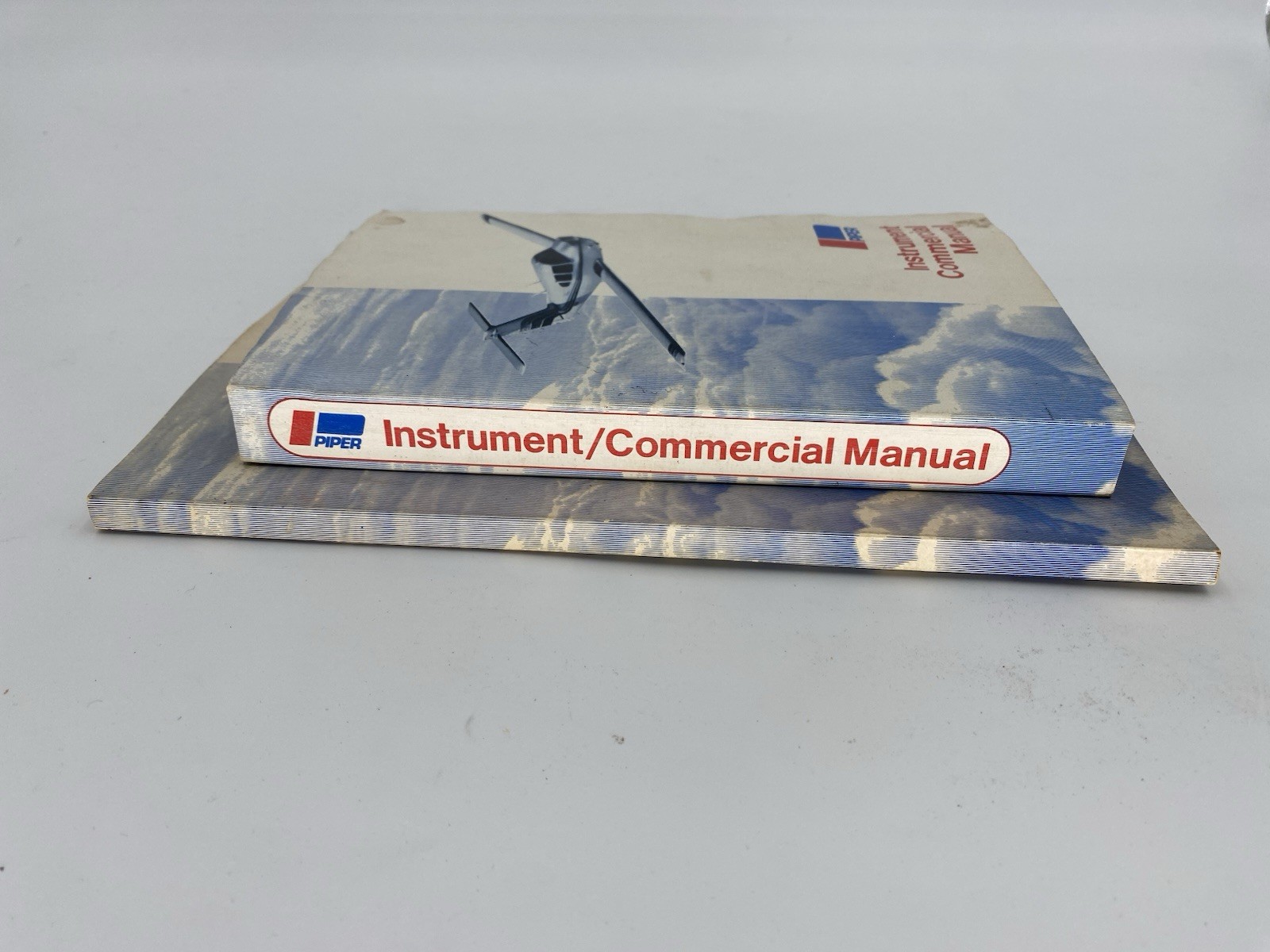 VTG 1979 Piper Commercial Pilot & Flight Briefers Manual & Workbook Lot Aviation