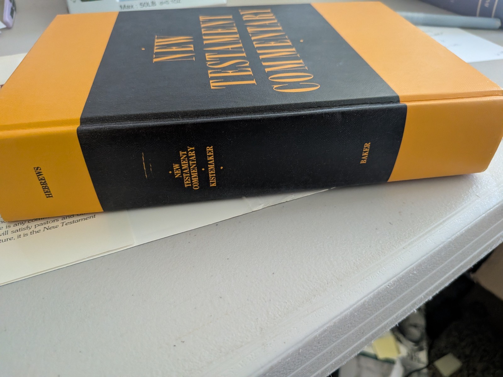 NT Commentary, Hebews~ Simon J. Kistemaker ~ 1984 Hardcover, DJ, Baker Books