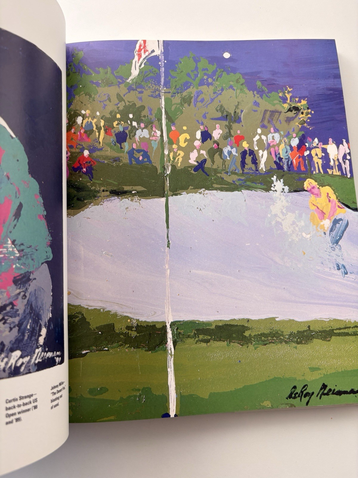 LeROY NEIMAN BIG TIME GOLF FULL COLOR ILLUSTRATIONS BOOK