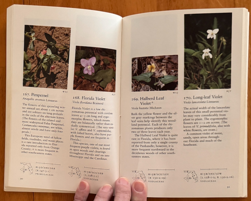 FLORIDA WILD FLOWERS & ROADSIDE PLANTS VERY GOOD ILLUSTRATED PHOTOS/INDEX/GUIDES