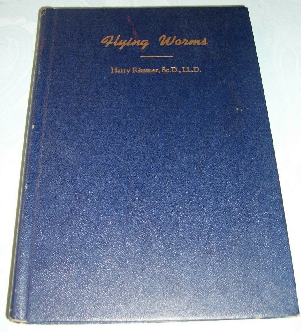 RARE: Vintage Flying Worms by Harry Rimmer Hardcover 1943 First Edition