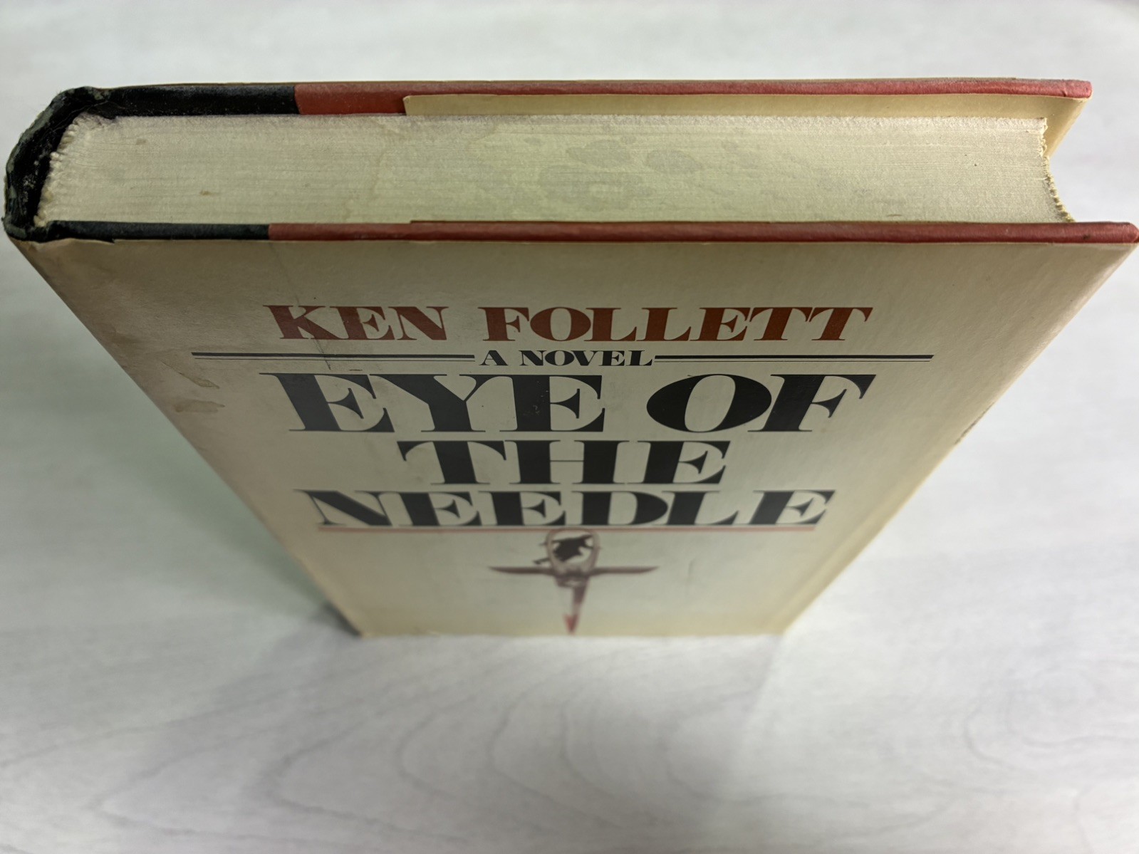 Eye of the Needle (1978) Ken Follett – G++ BCE HC/DJ Spy Thriller – Arbor House