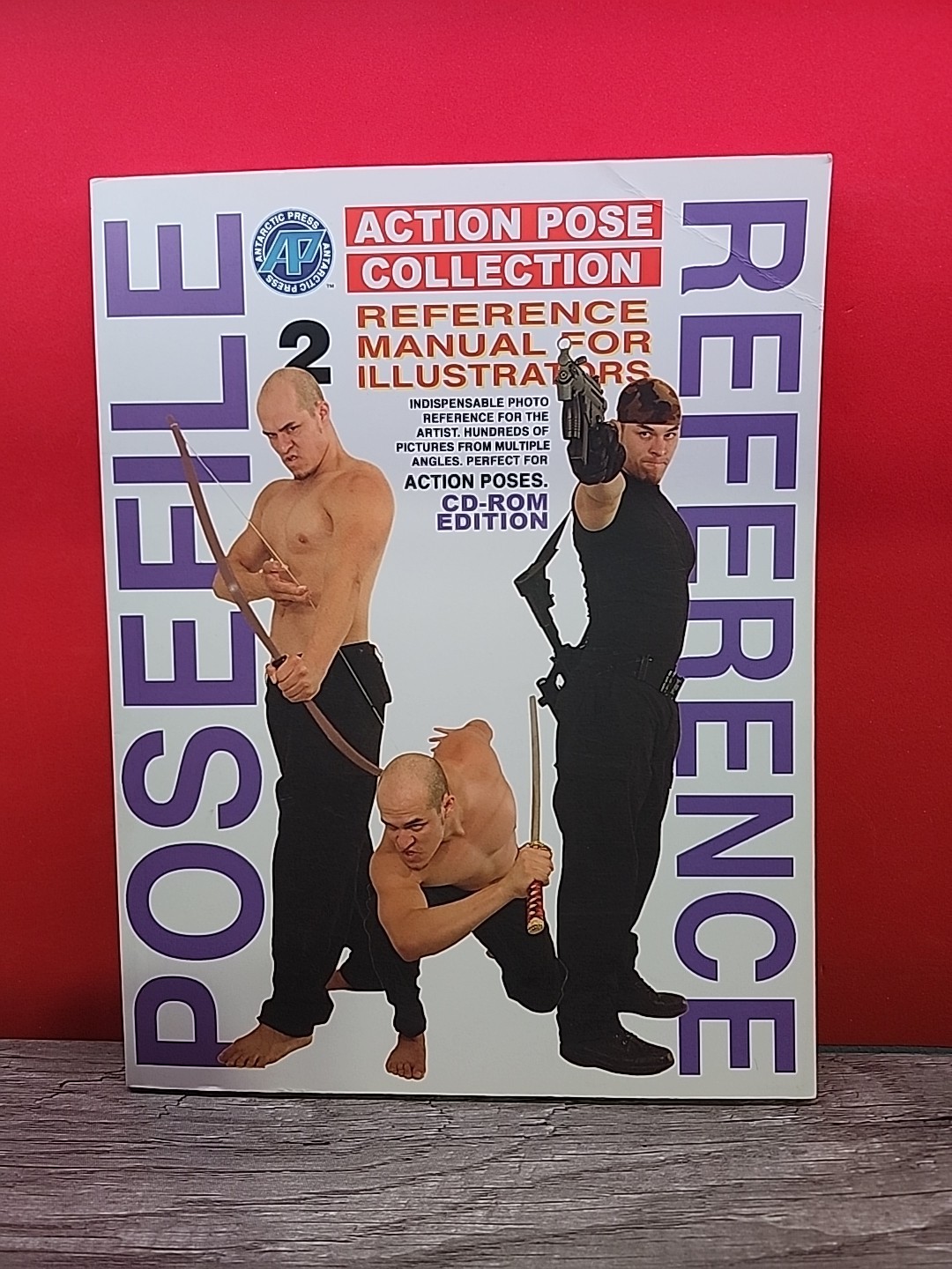 Posefile Reference Book #2 (2004) Manual for Illustrators w/ CD-ROM Action Pose