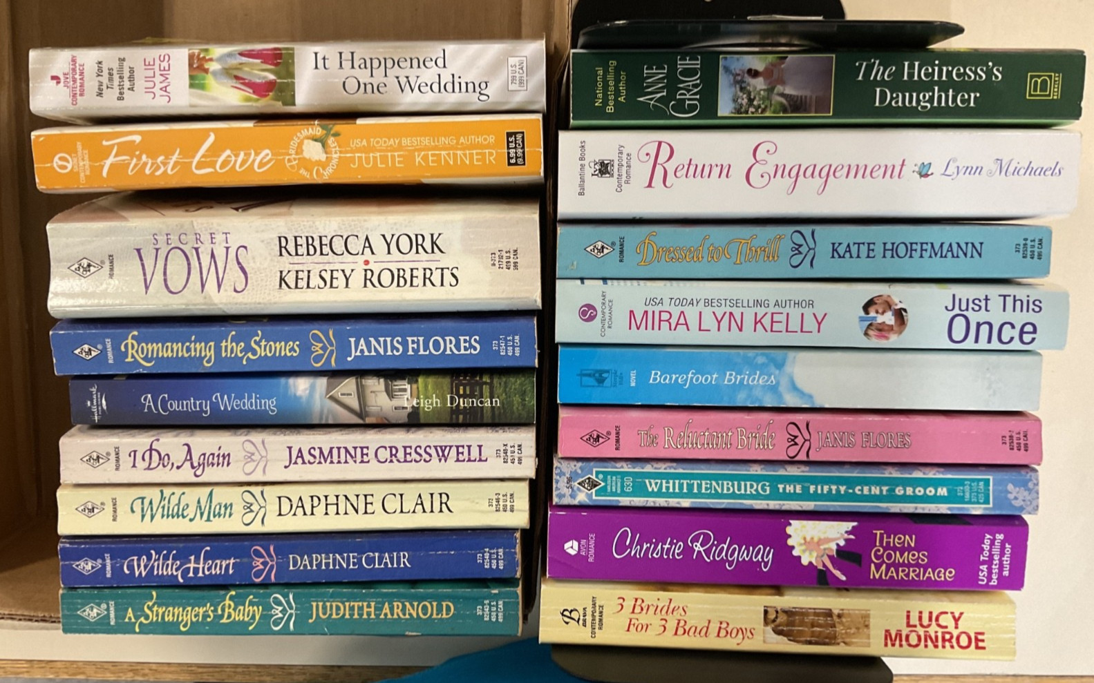Wedding Romance PB Lot of 18 Arnold Clair Gracie Michaels Ridgway York