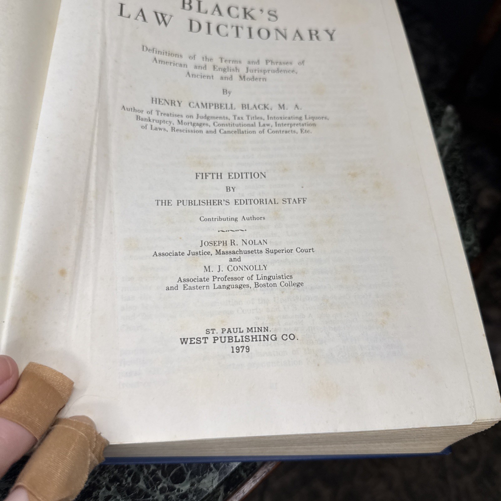 Black’s Law Dictionary with Pronunciations 5th Edition Hardcover