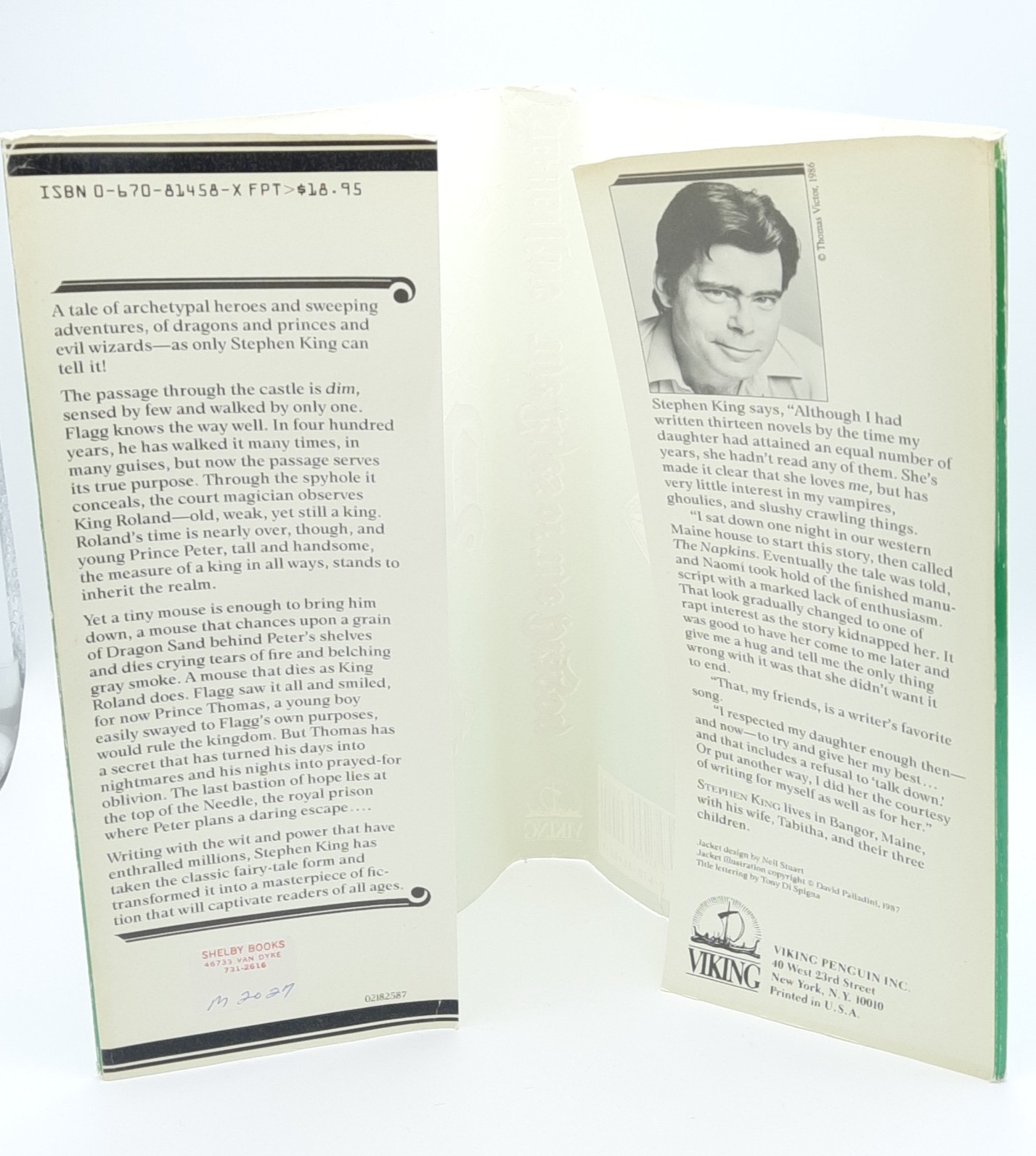 The Eyes of the Dragon by Stephen King – $18.95 Viking First Edition