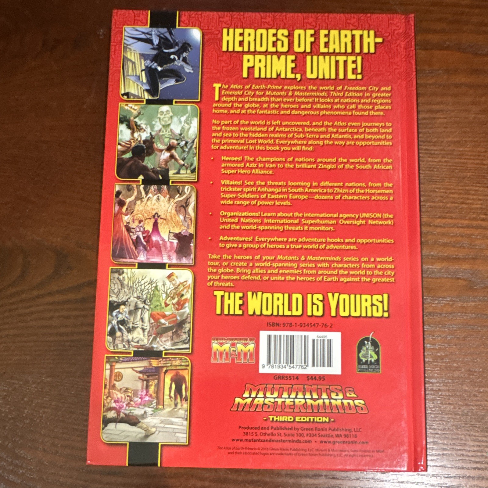 Green Ronin Mutants & Masterminds Atlas of Earth-Prime Sourcebook HC 2017 3E