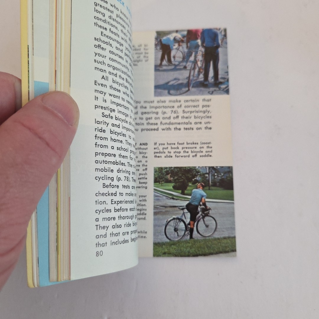 Bicycling: A Golden Guide Book PB ~1972 Small Golden Press 🚲 1st Print