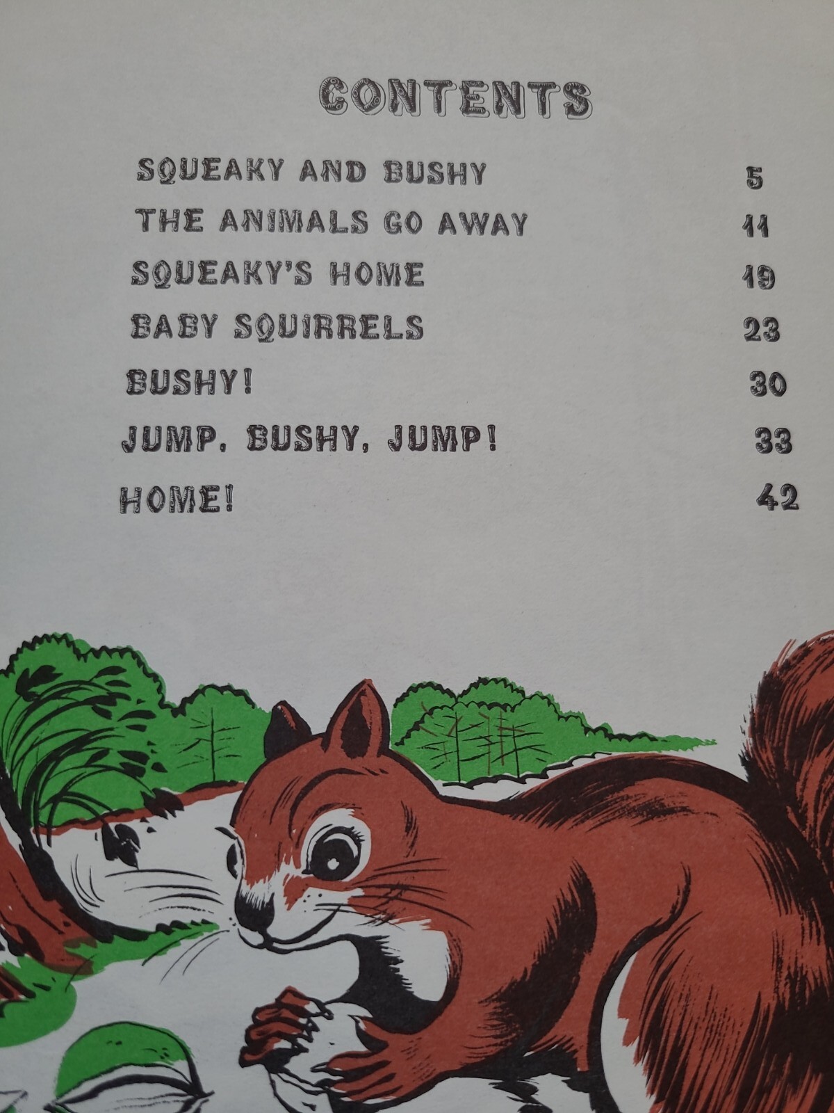 RARE Squeaky the Squirrel Gene Darby First Edition Hardcover 1964 Vintage