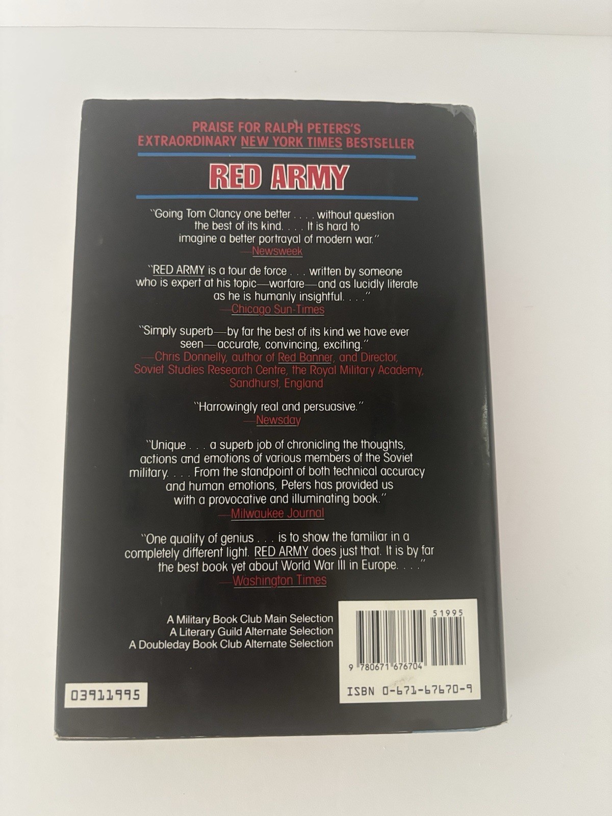 The War In 2020 Ralph Peters 1991 Hardcover, Dust Jacket