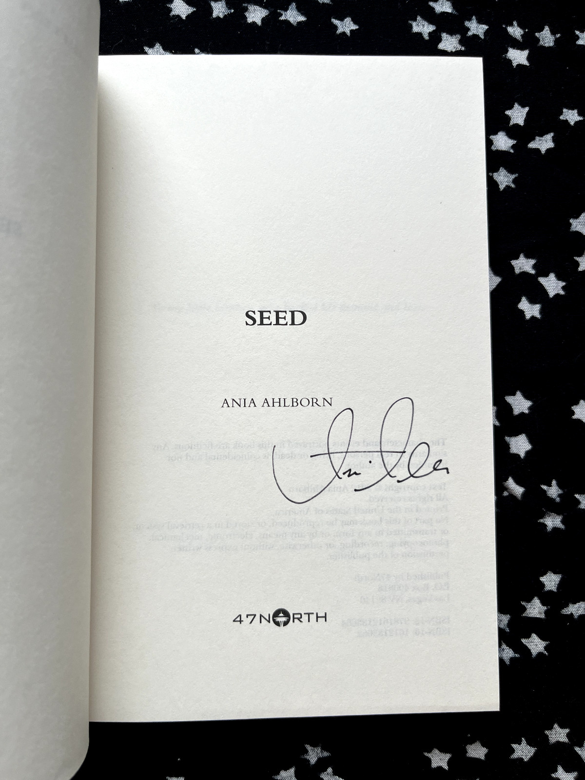 SIGNED ARC – SEED by ANIA AHLBORN (Advance Reading Copy/Uncorrected Proof)