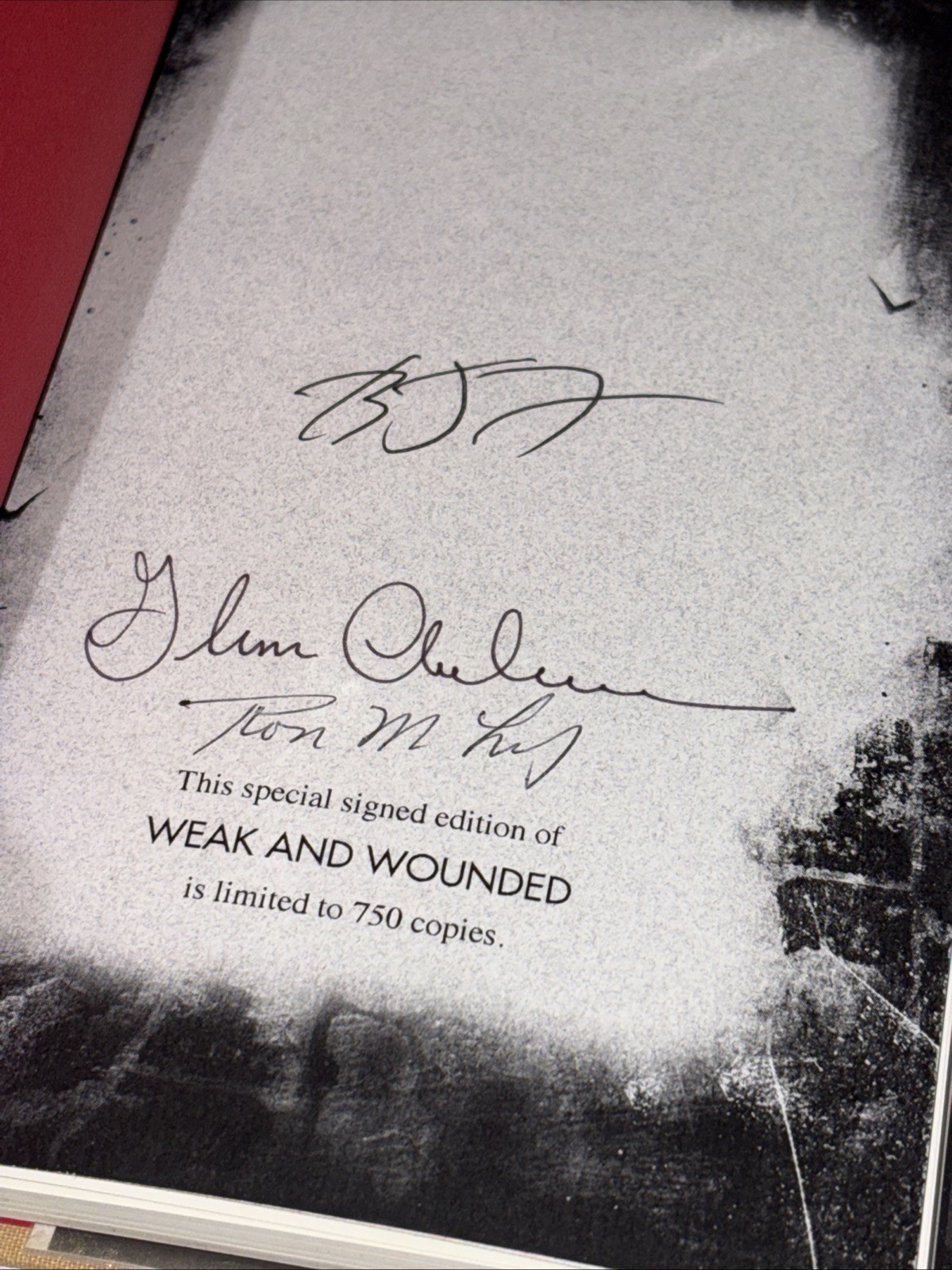 Weak and Wounded By Brian Freeman 1st Limited Signed Edition Cemetery Dance