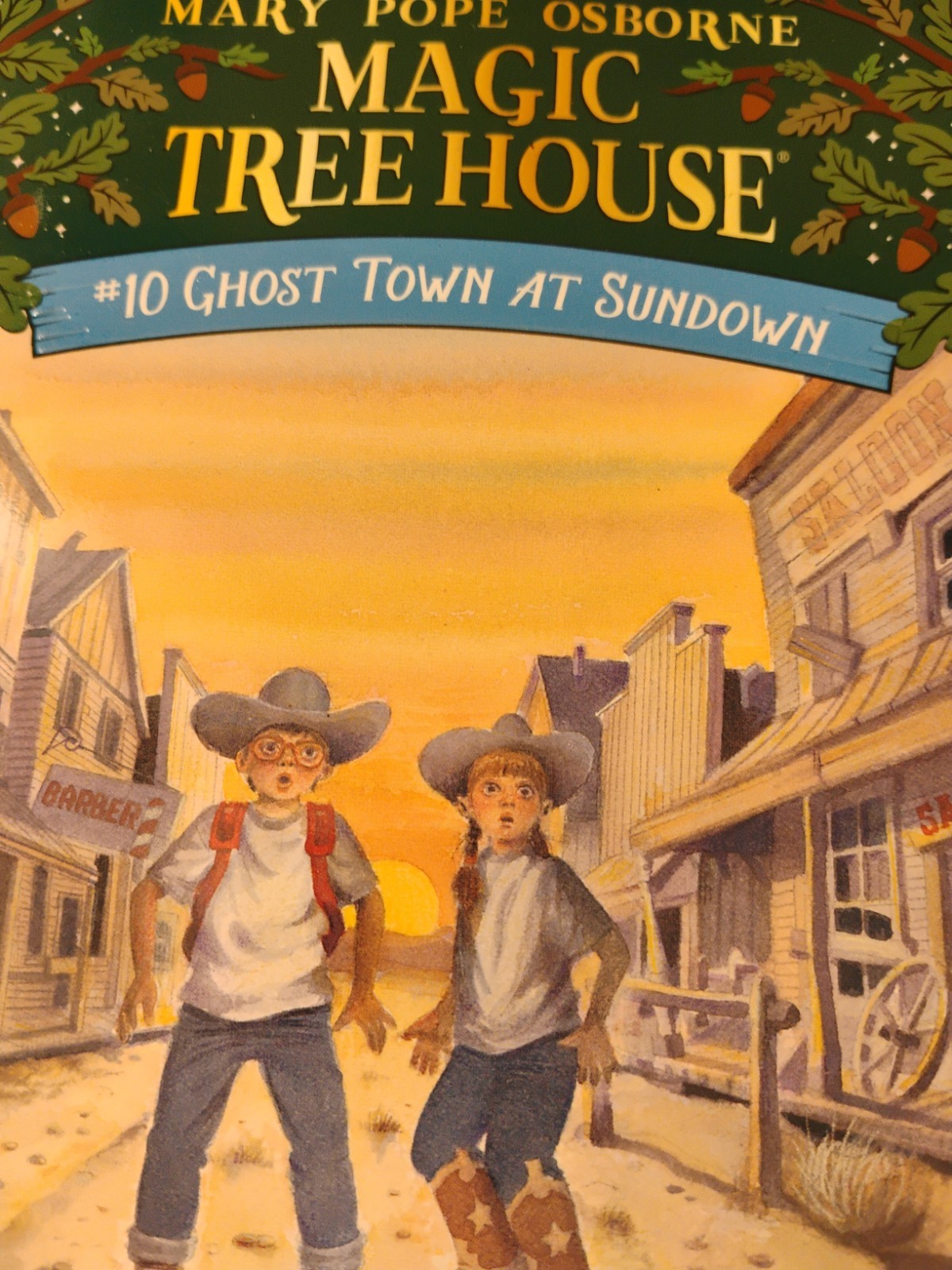 MARY POPE OSBOURNE MAGIC TREE HOUSE # 10 GHOST TOWN AT SUNDOWN