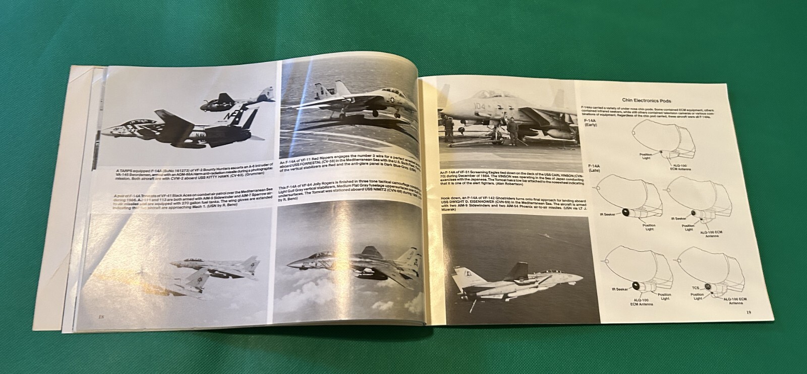 F-14 Tomcat In Action Aircraft Number 105 Fighter Jet Book by Al Adcock
