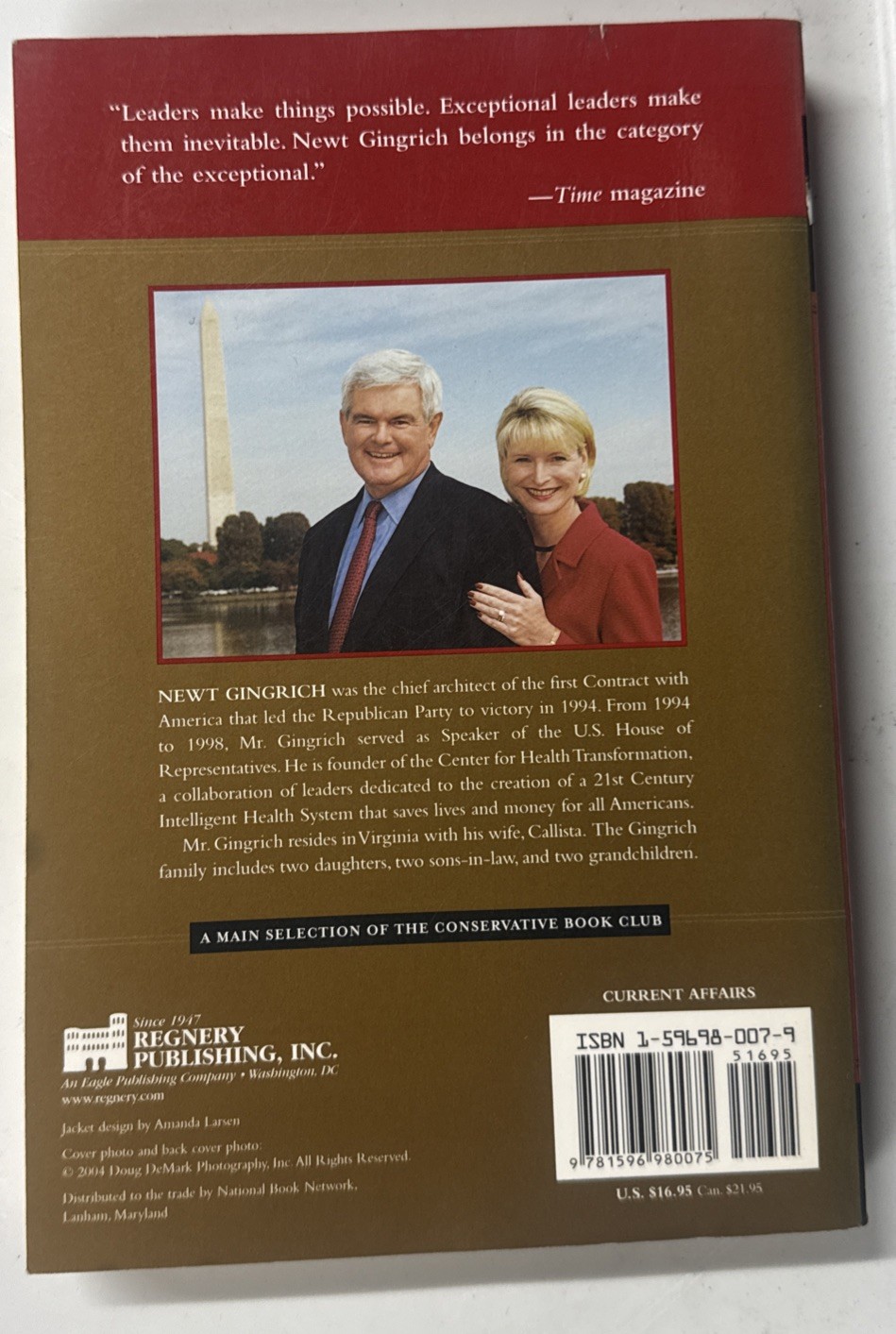 Winning the Future by Newt Gingrich Paper Back Excellent Pre Owned