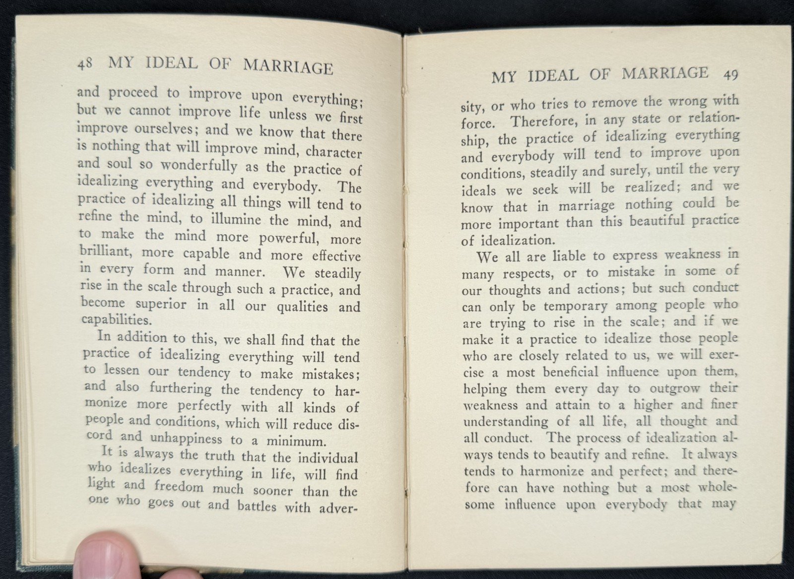 My Ideal of Marriage 1916 HC 1st Edition Christian D Larson RARE VG+