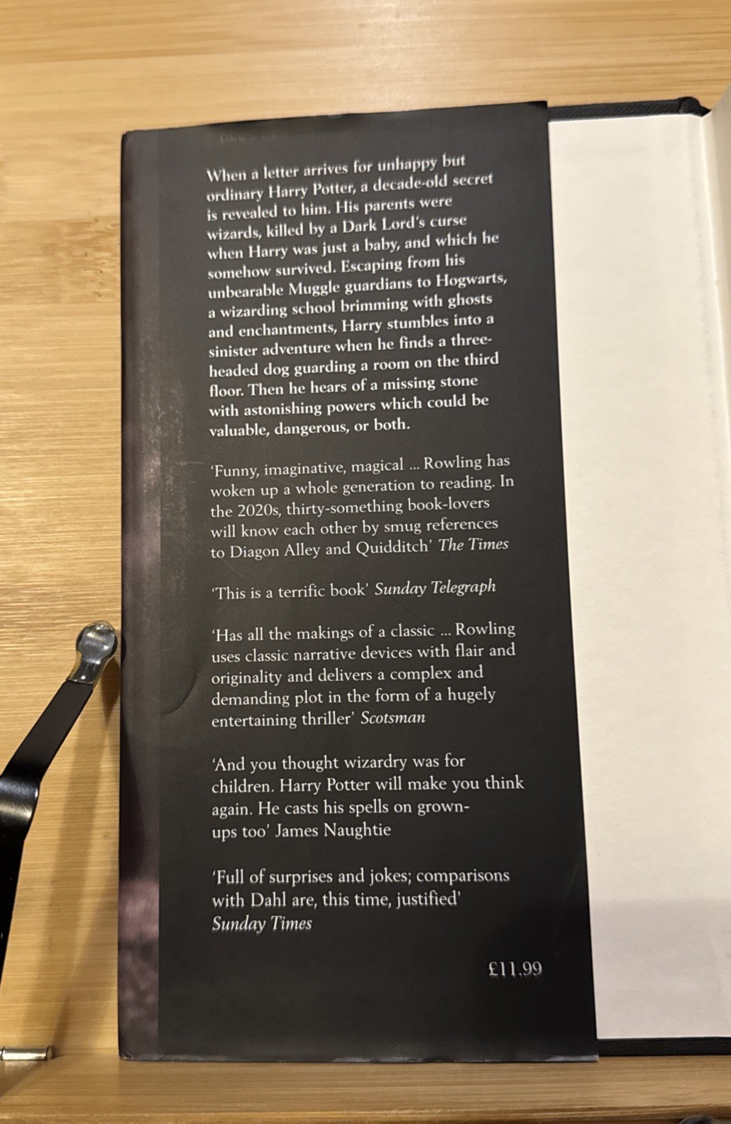 Harry Potter & the Philosopher’s Stone – JK Rowling – Adult Bloomsbury Cover 3rd
