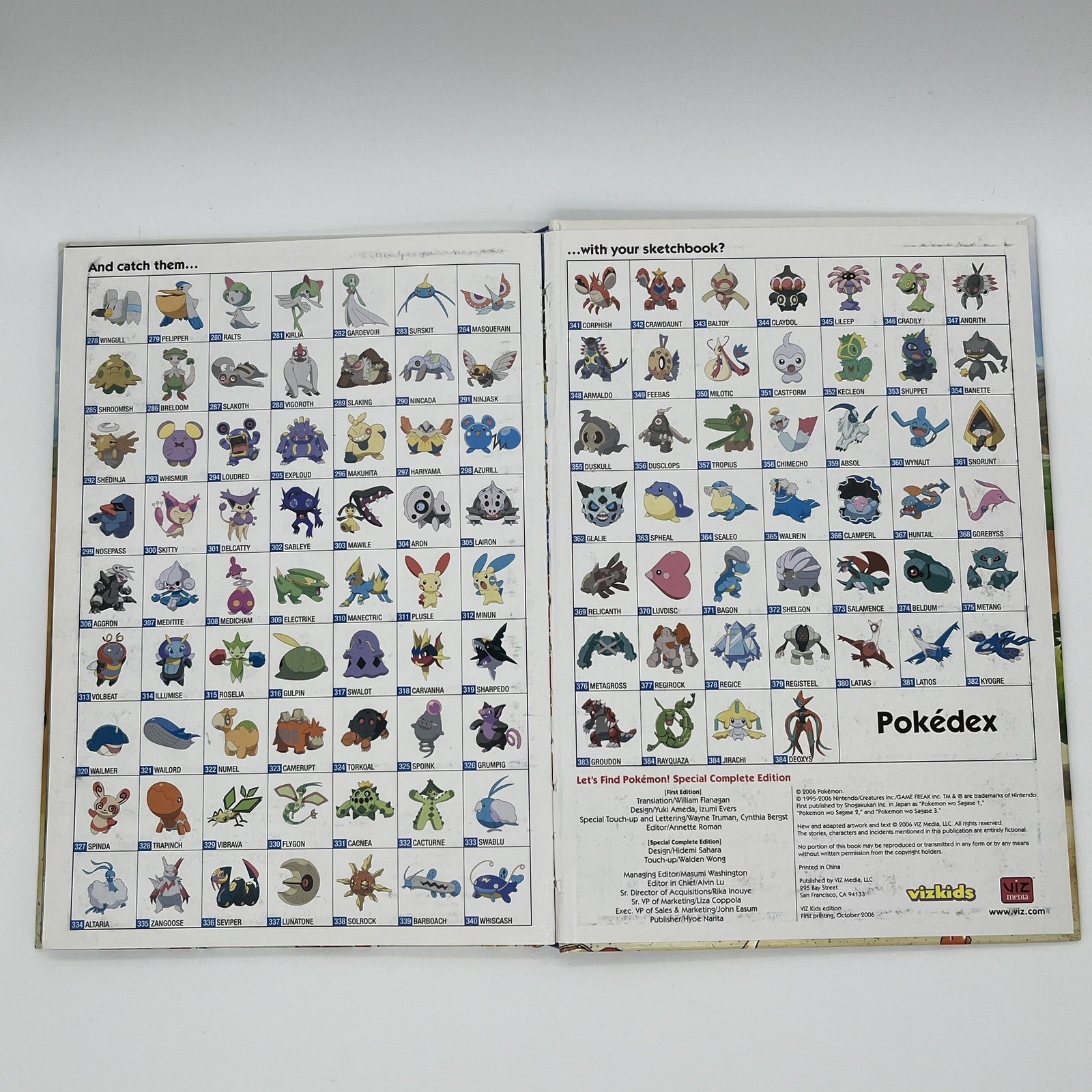 Let’s Find Pokemon! Special Complete Edition Search and Find Book Hardcover 2006