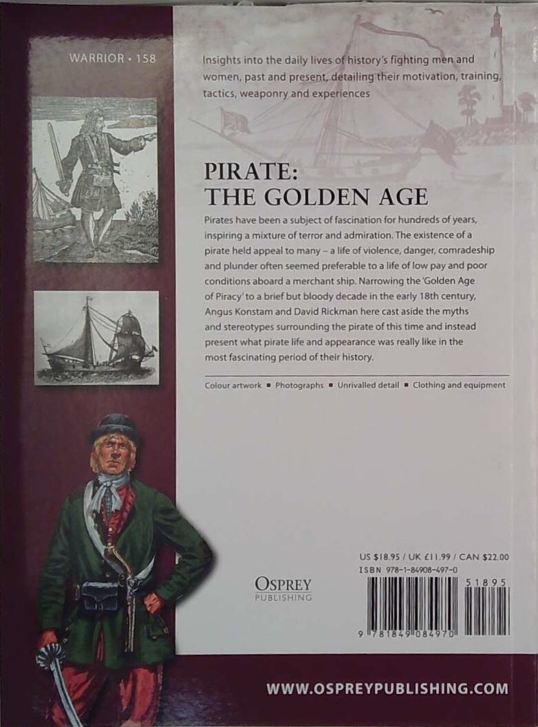 OSPREY: Pirate: The Golden Age (Warrior 158) by Angus Konstam