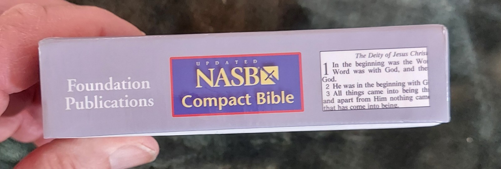NASB Updated Edition Compact Bible Black Snap-flap Bonded Leather