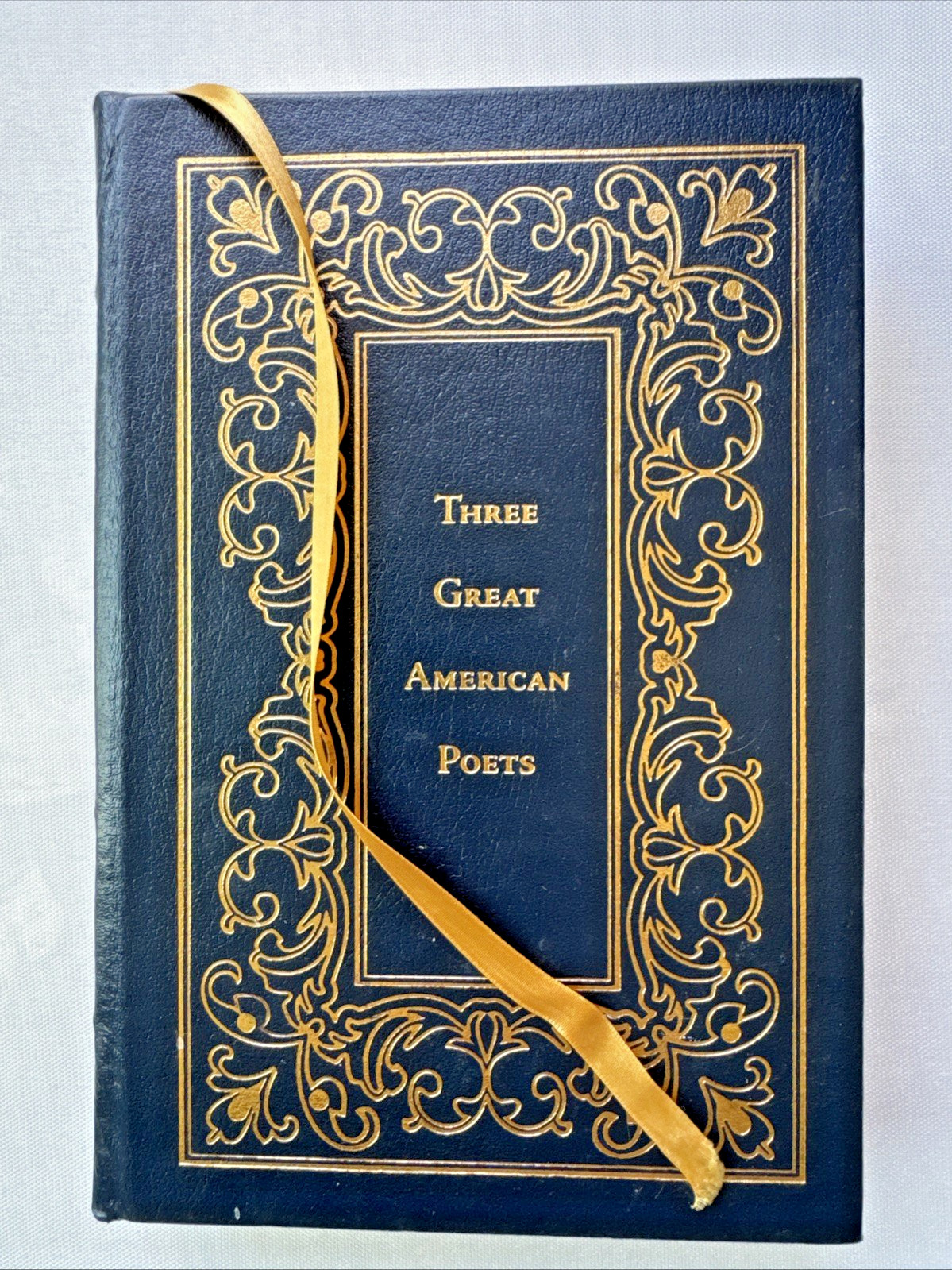 4 Leatherbound Classic Literature Book Lot Poe O Henry Whitman Dickinson Frost