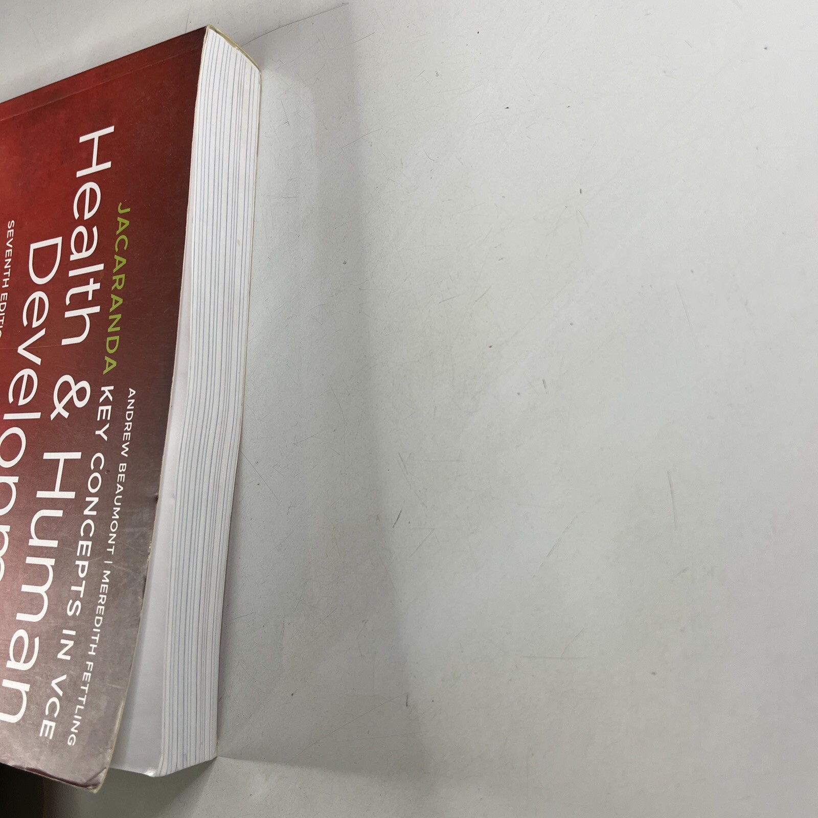 Jacaranda Health & Human Development Key Concepts in VCE Units 3 & 4 7th Edition
