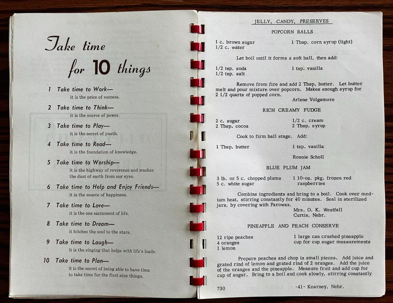 1957 Epsilon Sigma Alpha ESA Sorority Cook Book Kearney Nebraska Vintage