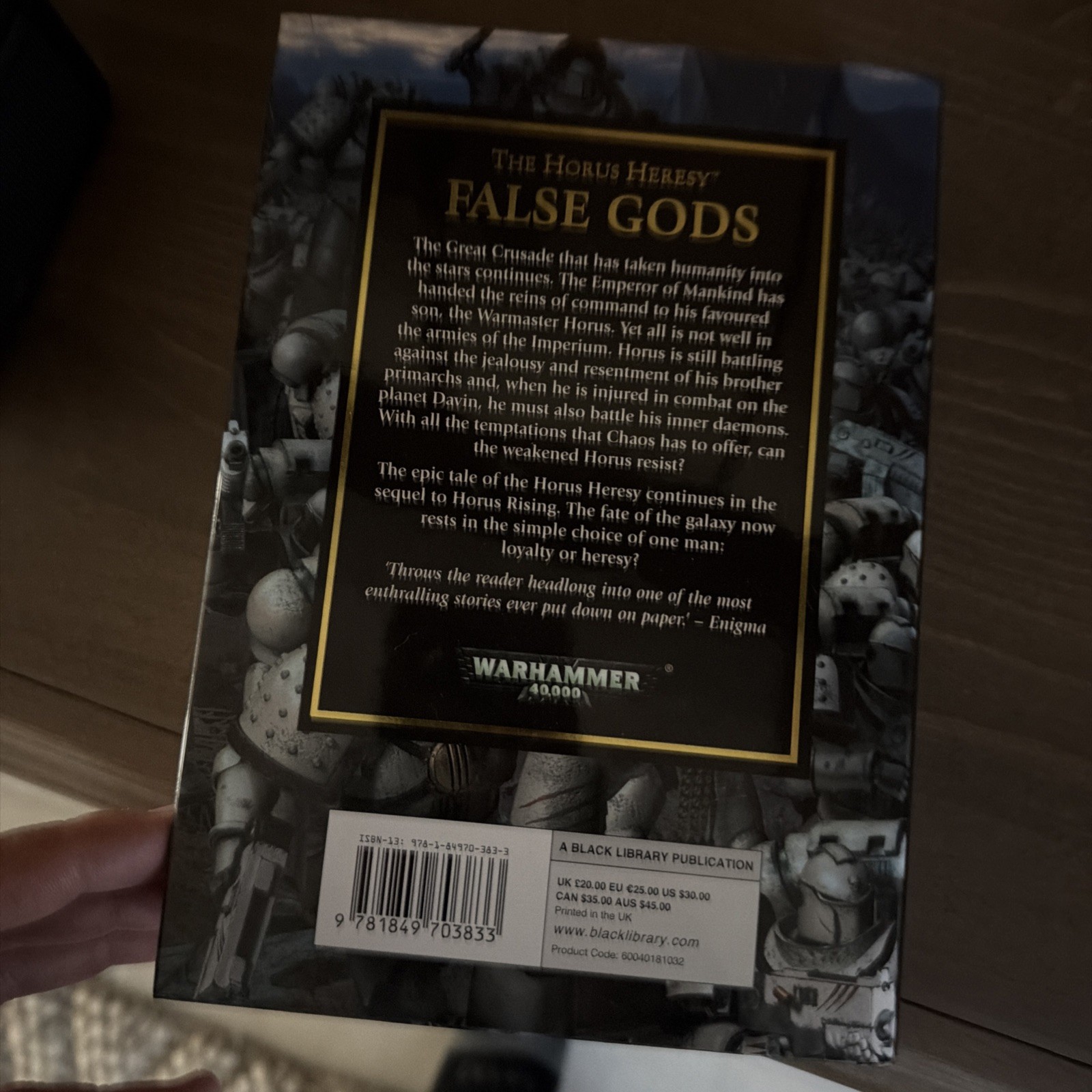 Horus Heresy – False Gods Hardcover Book – Black Library