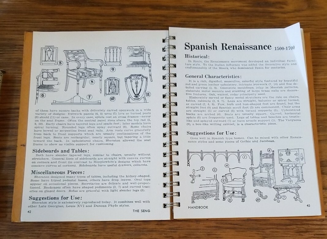 1949 SENG 158 pages of Furniture Facts Handbook