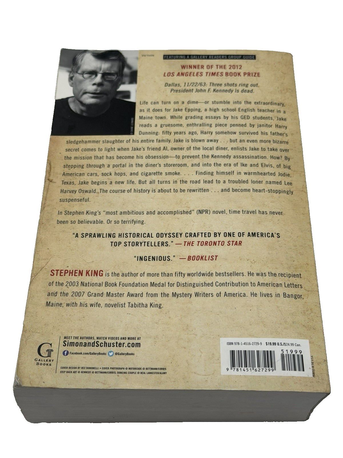11/22/63: A Novel by Stephen King (2012, Paperback Book) Gallery Books