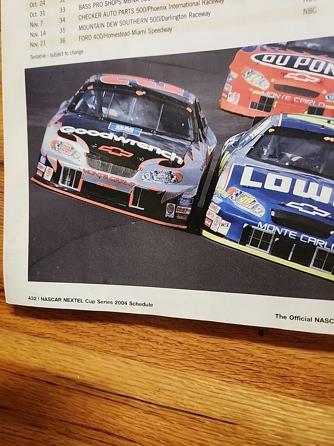 vtg Official Nascar 2004 Preview and Press Guide – All Stats & Schedules