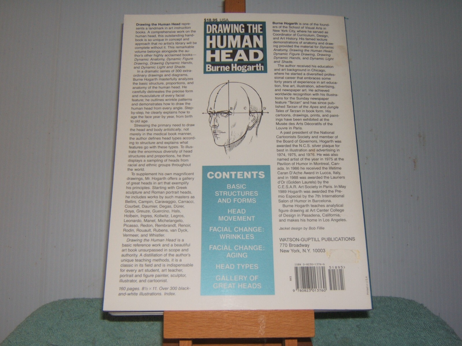 Drawing the Human Head by Burne Hogarth, 1st Paperback Edition, 1st Printing