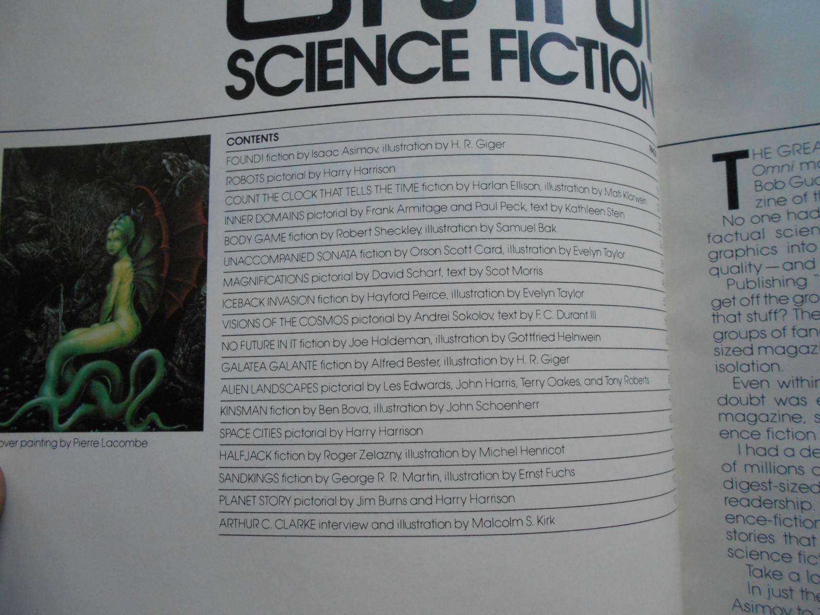 THE BEST OF OMNI SCIENCE FICTION NO.1 COLLECTOR’S EDITION 1980