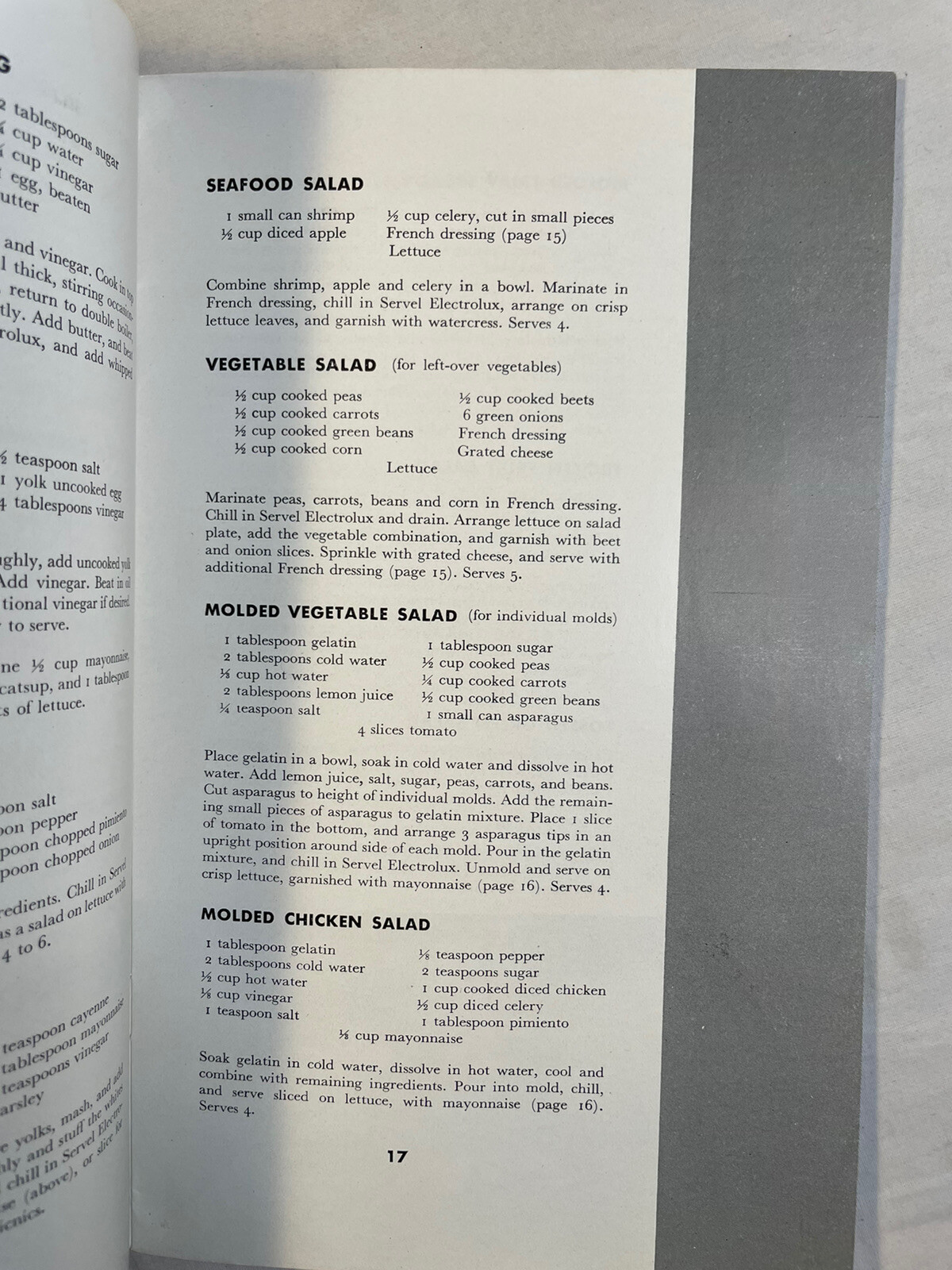 Making The Most of Your Servel Electrolux Refrigerator Recipes 1936