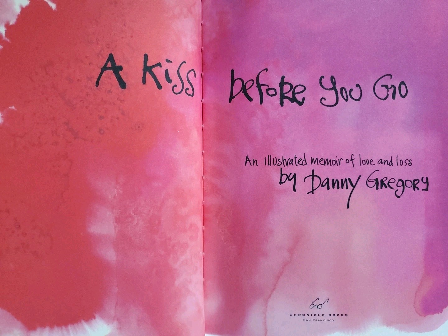 A Kiss Before You Go Danny Gregory 2012 HC Illustrated Memoir Art Journal